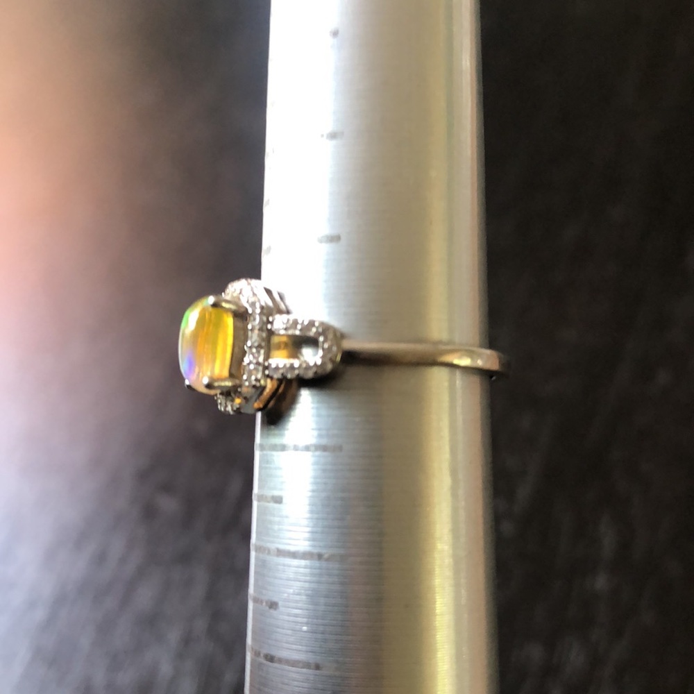 Opal/Topaz ring - Picture 3 of 7
